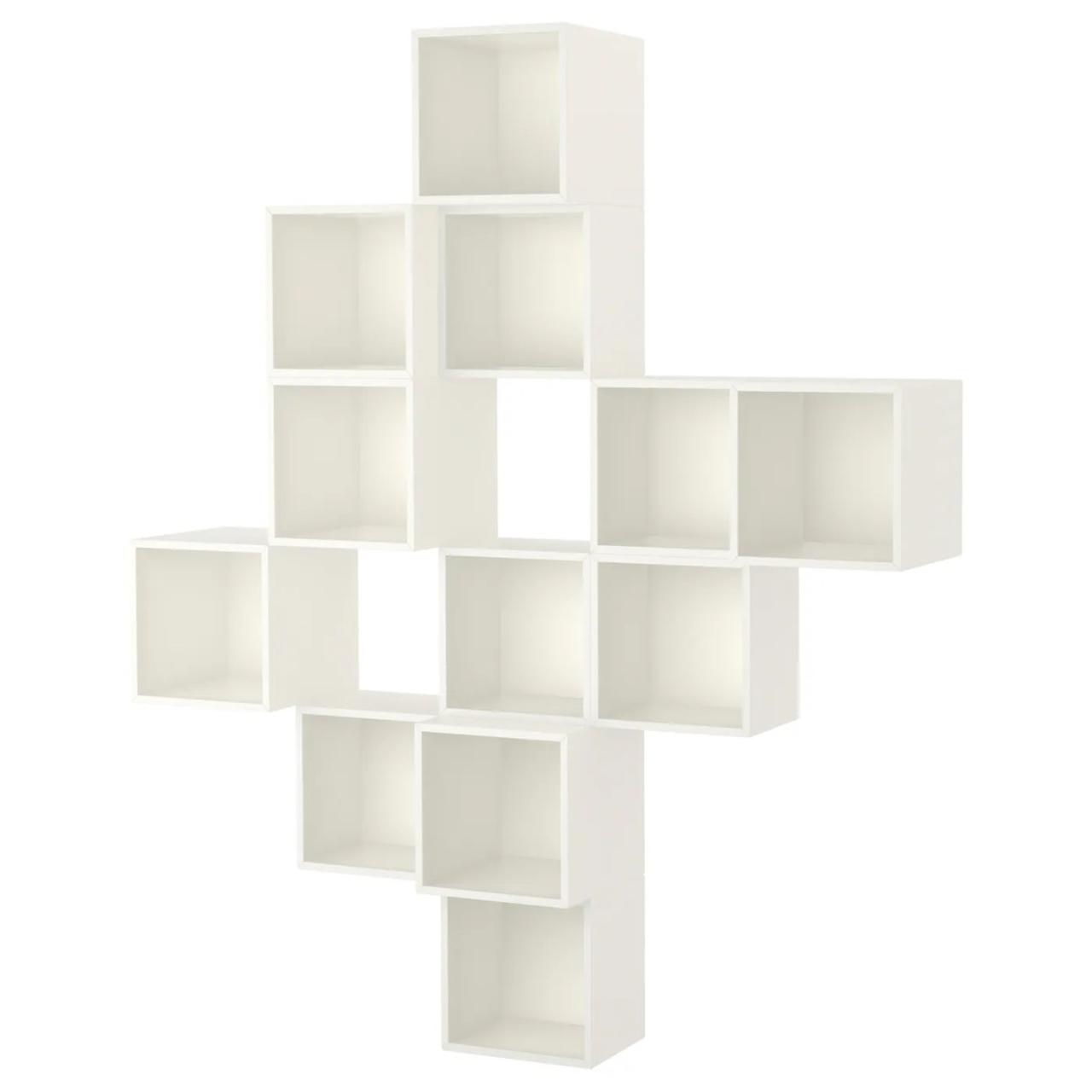 Shelves floating cubes costway sturdy