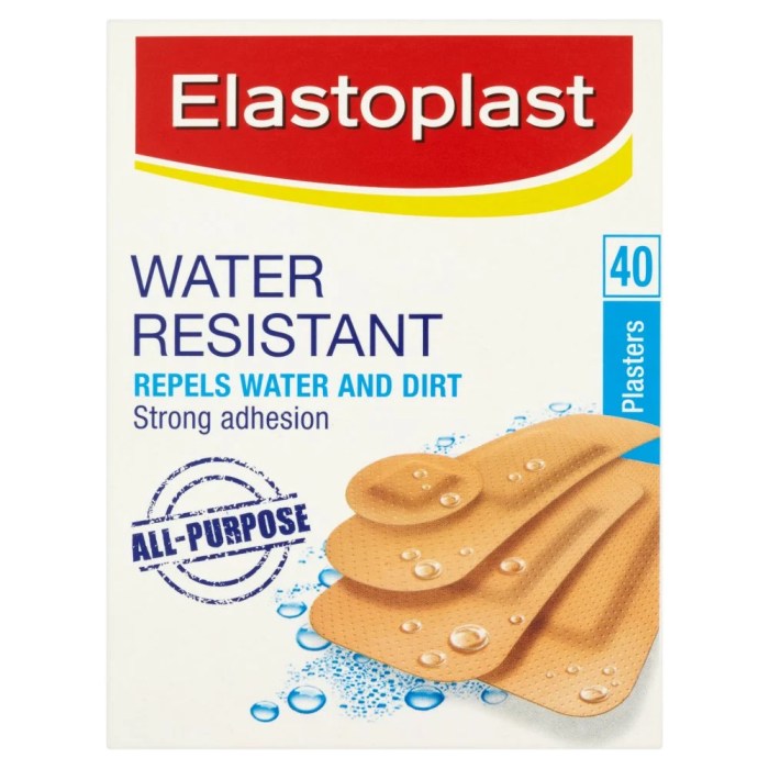 Plaster waterproof box 10cm 8cm antibacterial per elastoplast proof