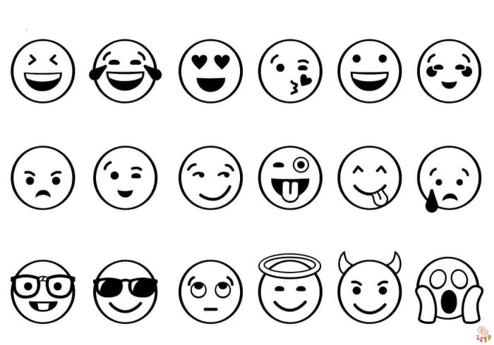 Coloriage le monde secret des emojis