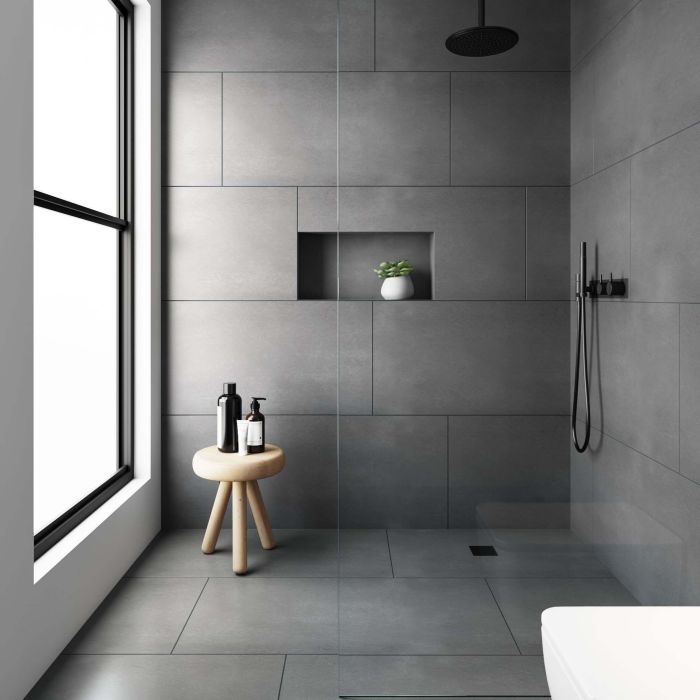 Hexagon badkamer baie bathrooms remodel simples banheiro sweeten walnut sanctuar privat alba windowless plafondlamp apartament propriul amenajata mica suprema spatiu