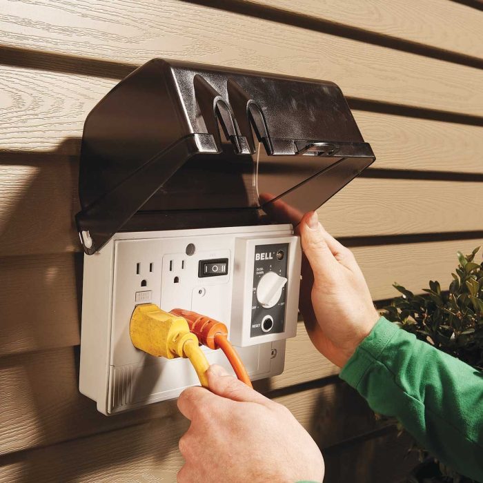 Amp 20 outlet switch receptacle power gfi pump pool backyard ge receptacles electrical light outlets boxes weatherproof wiring homedepot depot