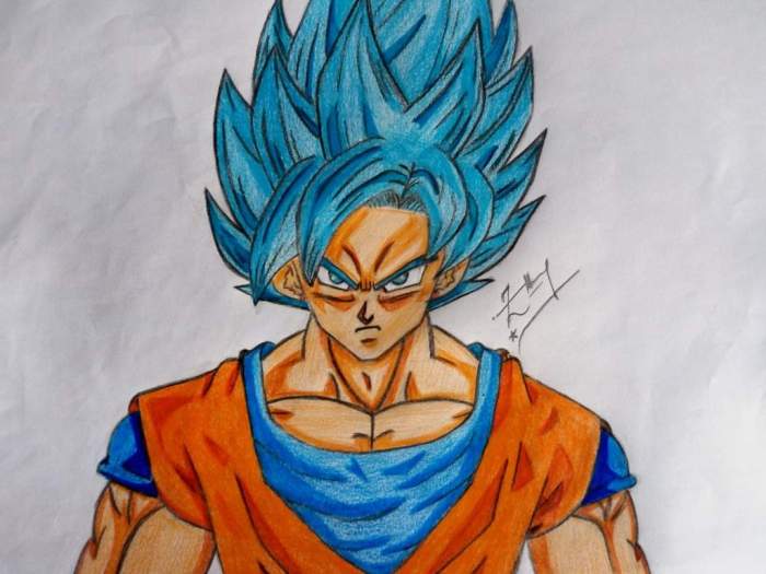 Dessin dragon ball super facile