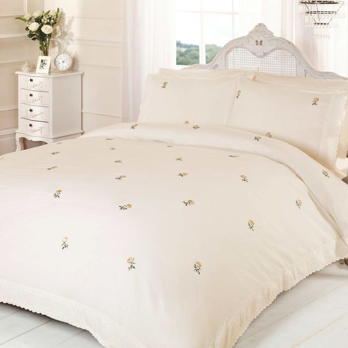 Duvet bed cover single set reversible rotary quilt crown princess cream double linenideas