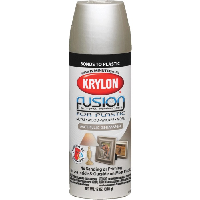 Paint spray plastic krylon fusion walmart