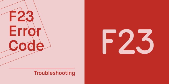 Thema f23e codes erreurs