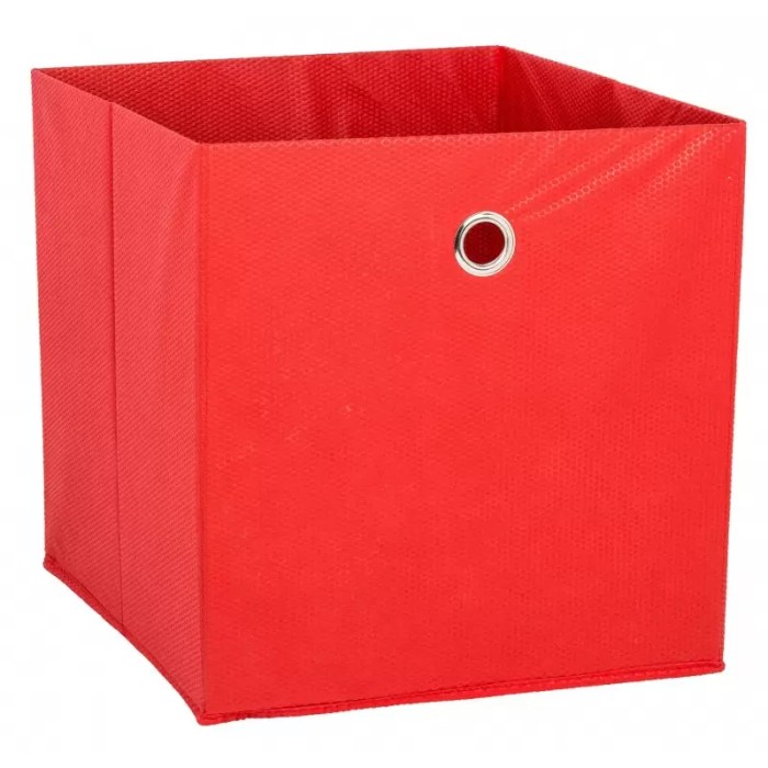 Fabric box large red boxes storage cube inserts storagebox larger