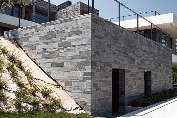 Facade stone exterior house apartment wall architecture ali building brick cladding contemporary nazanin architizer masonry choose board