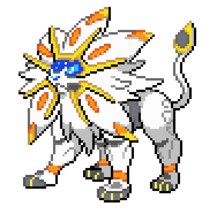 Solgaleo pixel art