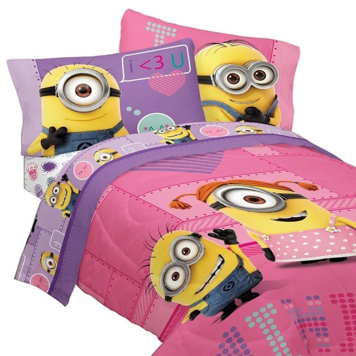 Housse de couette minion 200x200