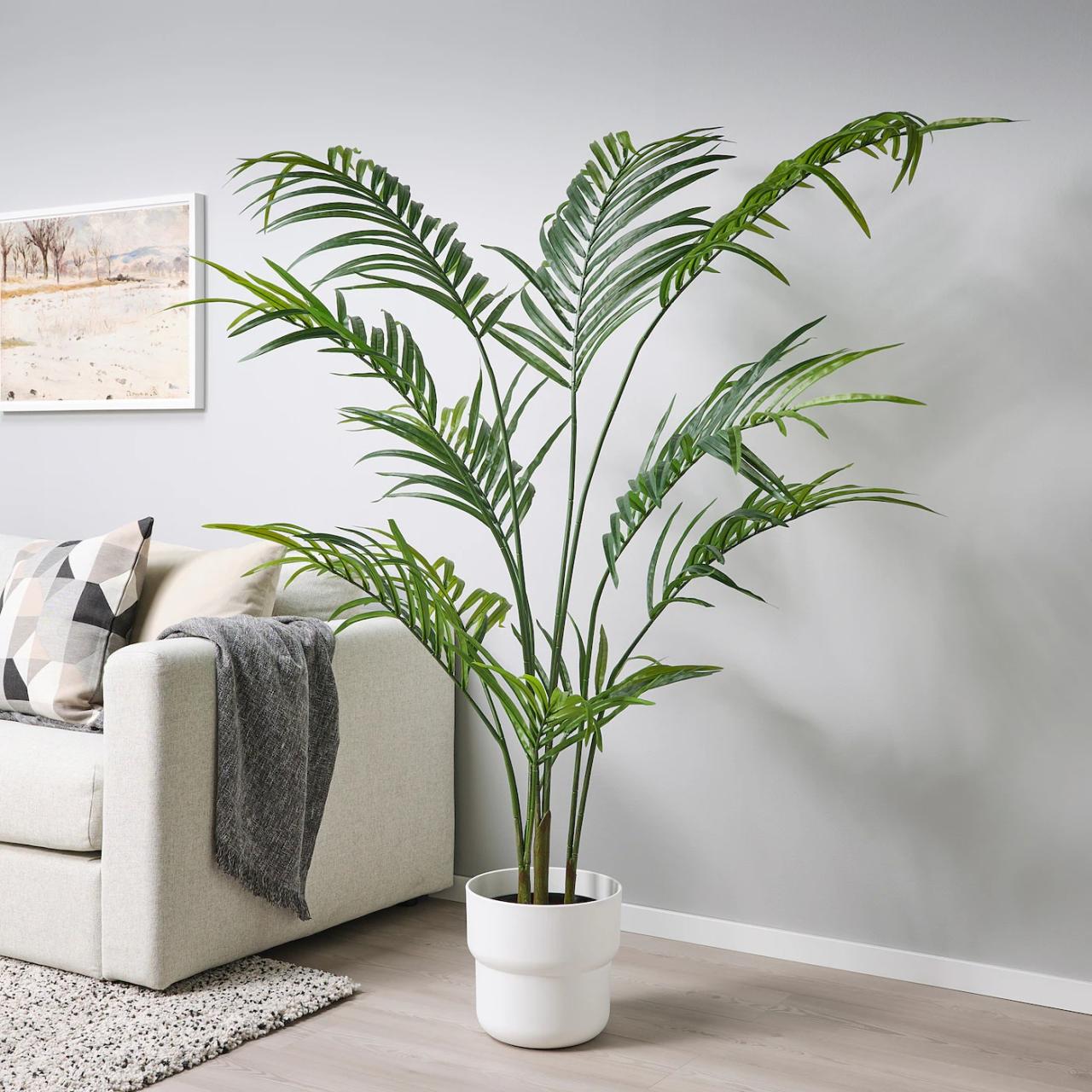 Fejka ikea potted artificial kentia require