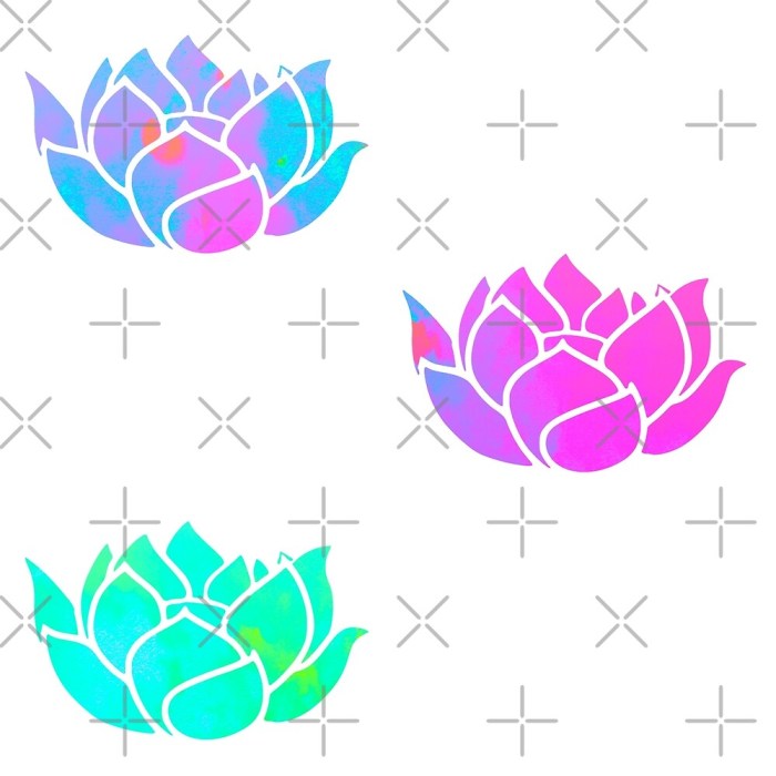 Sticker fleur de lotus