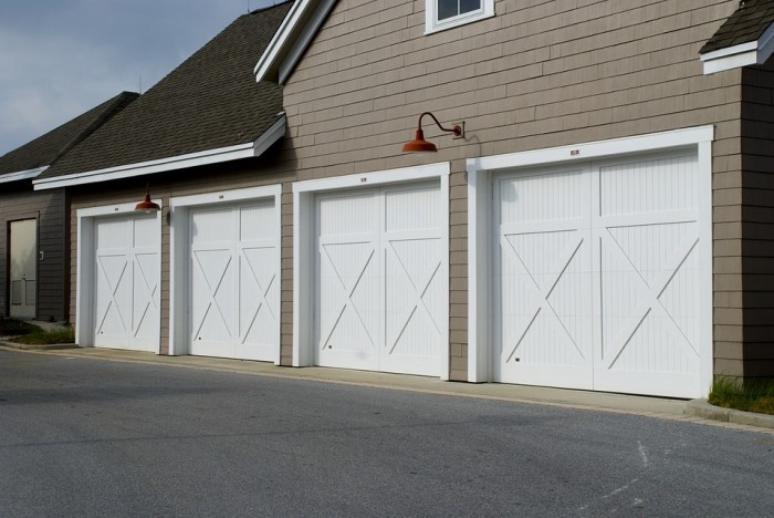 Porte de garage basculante avec portillon moos