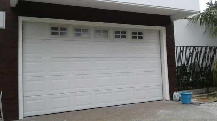 Garage door custom doors 9x9 glass choose board cedar