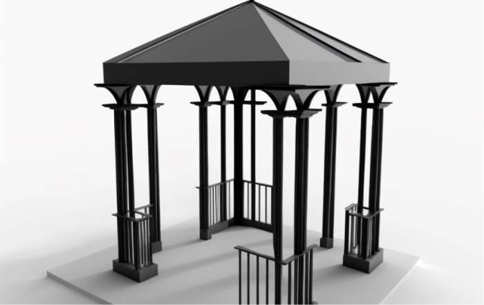 Persegi gazebo