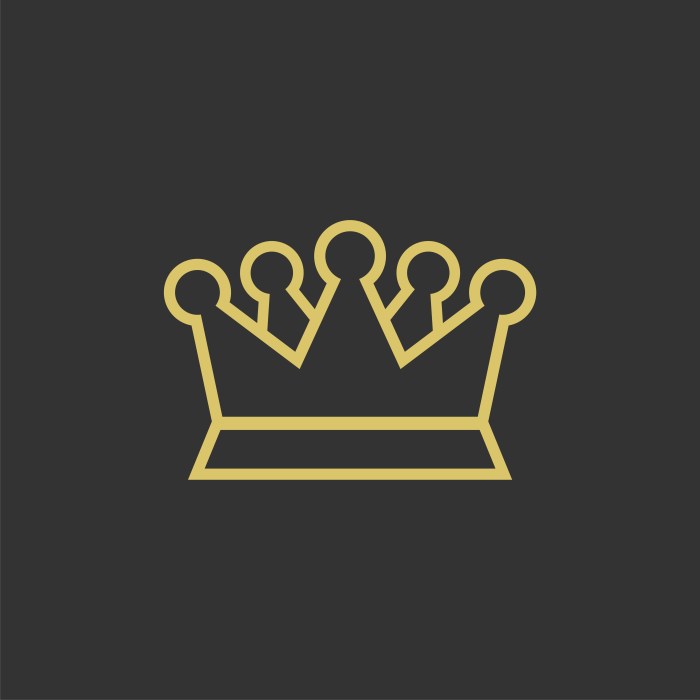 Crown logos corona luxury vector set royalty monograms