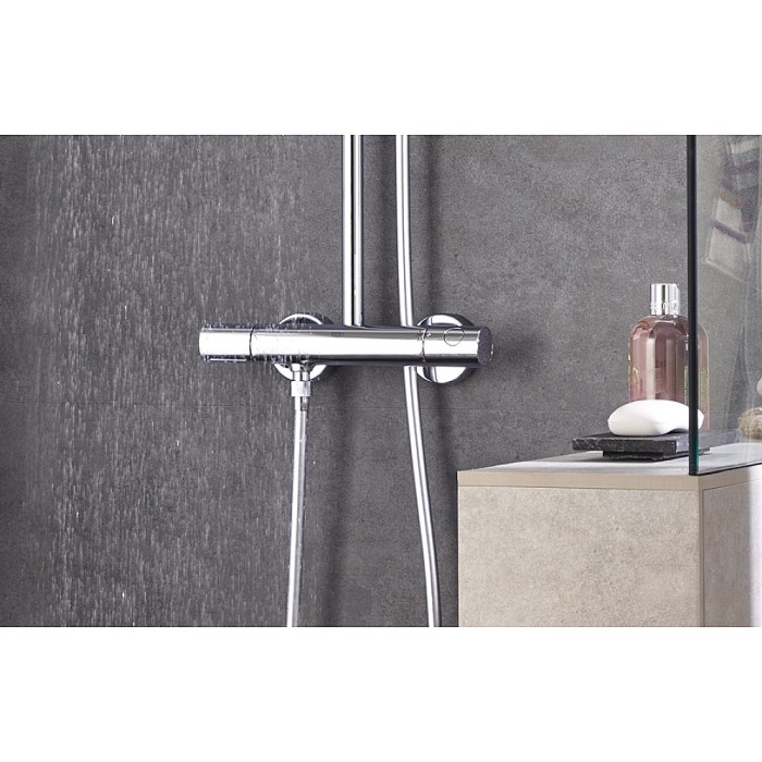 Grohe euphoria douchesysteem chroom regendouche sanispecials thermostaatkraan