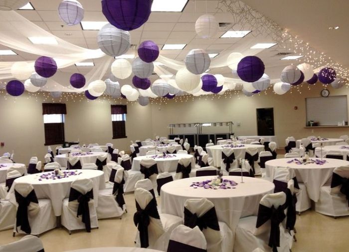 Idees de decoration pour salle de reception de mariage