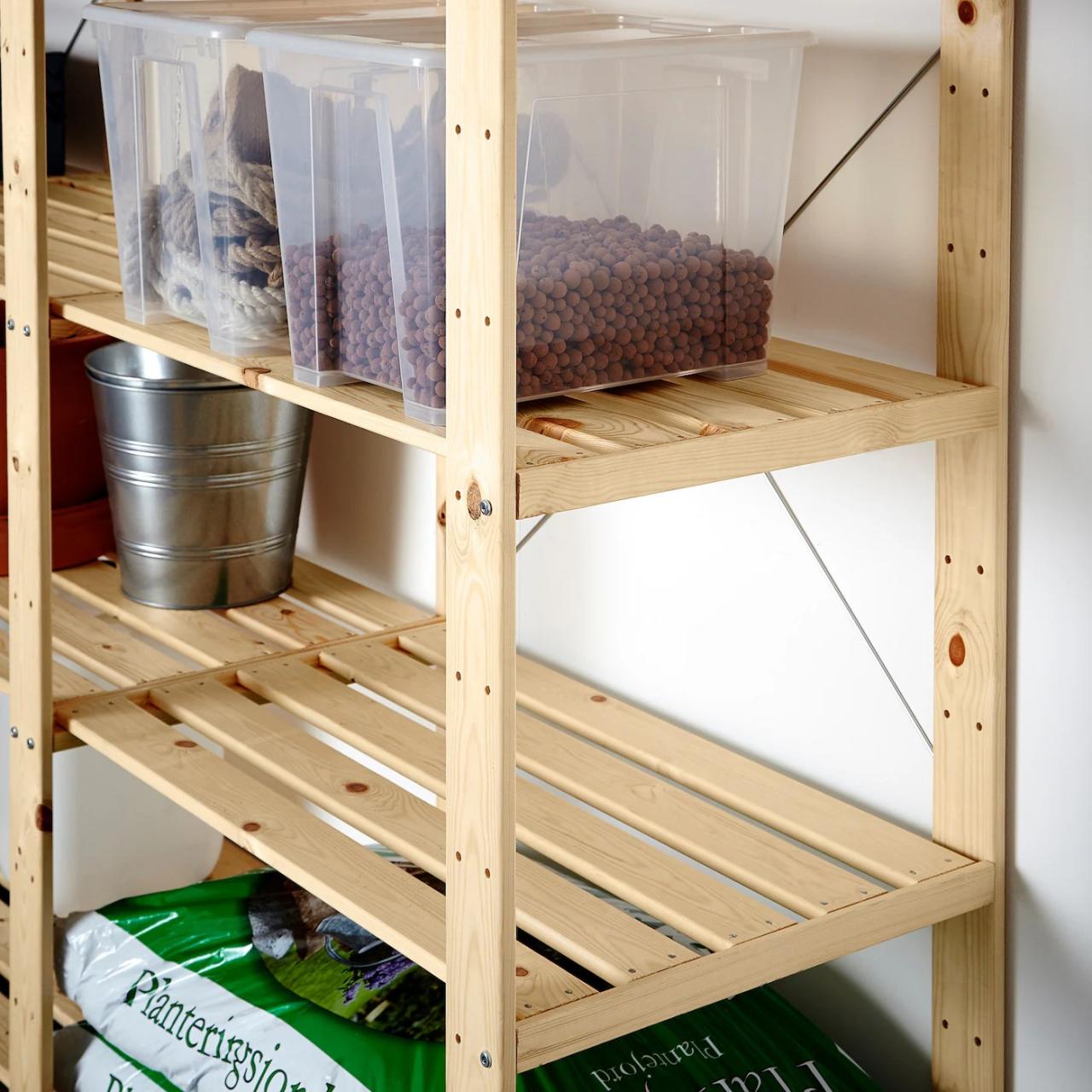 Garage ikea shelving ivar storage choose board