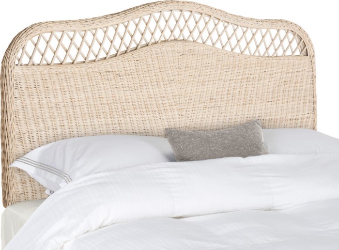 Rattan headboard