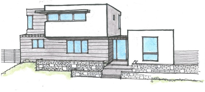 Dessin de maison moderne facile