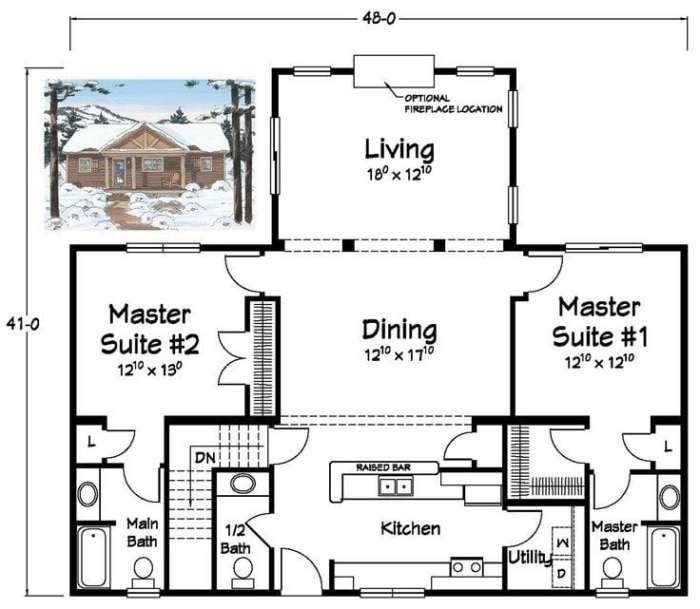 Walkout suites craftsman architecturaldesigns 2nd