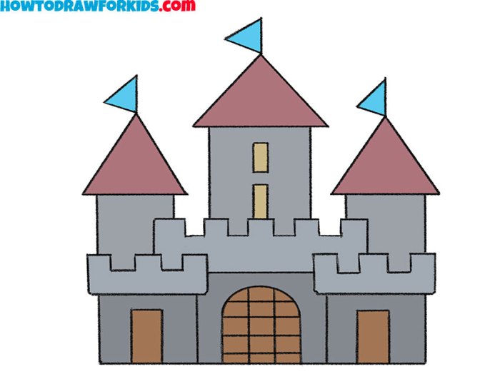 Comment dessiner un chateau fort