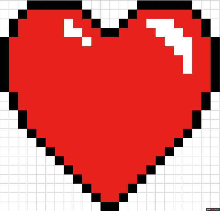 Pixel heart deviantart