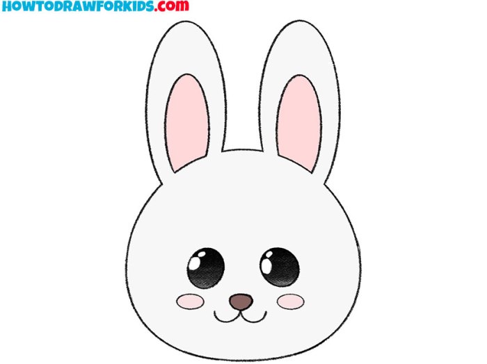 Dessin de lapin facile a dessiner