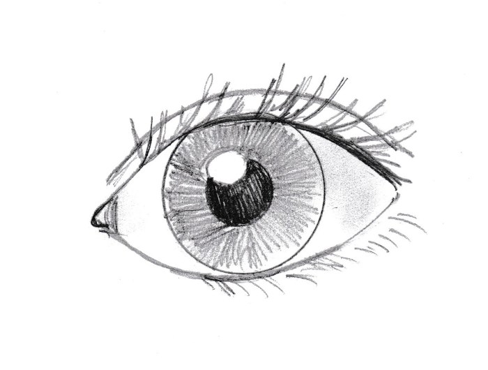 Dessin dun oeil facile