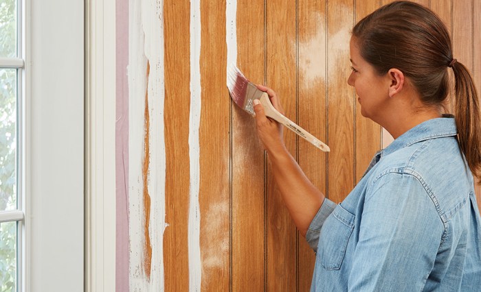 Paneling laminate sanding peeling