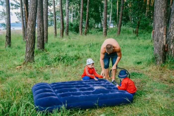 Leak mattress air