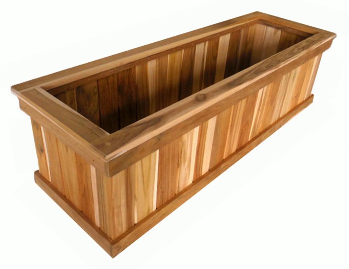 Planter box boxes plans wooden cedar garden planters window flower rectangle wood inches ideas bench handy man retaining timber indoor