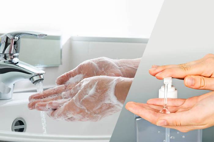 Hand washing sanitizer not substitute