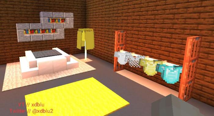 Chambre minecraft moderne