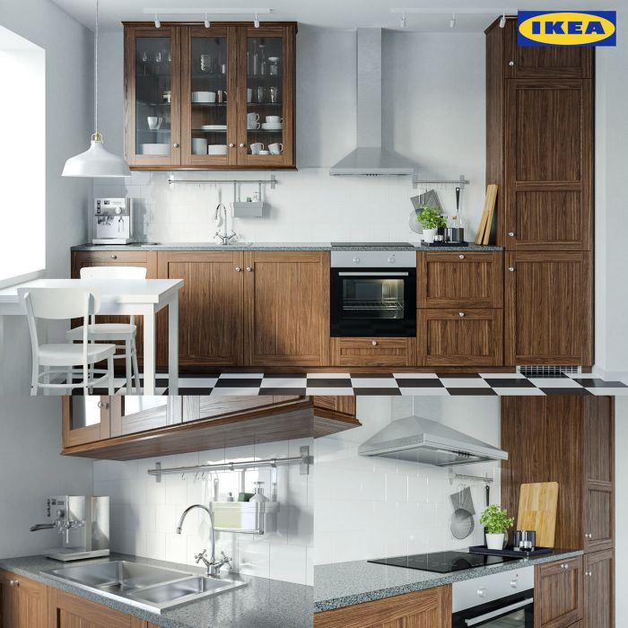 Minimalis desain ikea huruf bentuk