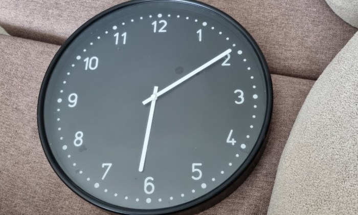 Ikea horloge geante