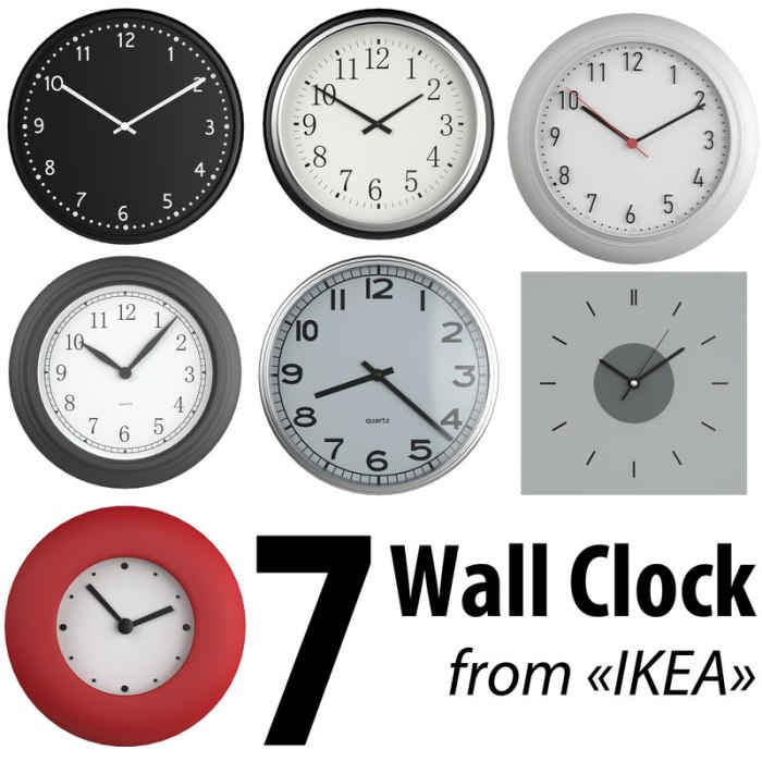 Ikea horloge geante