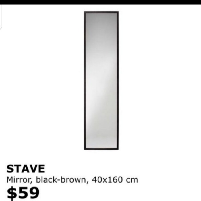 Fixation miroir ikea