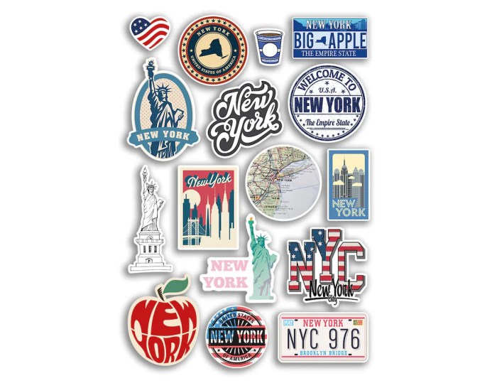 Stickers new york gifi