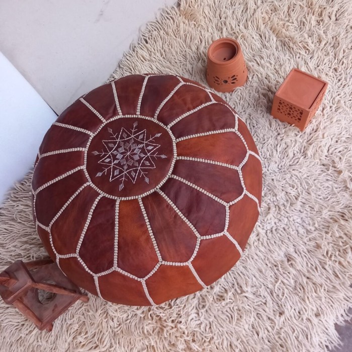 Pouf marocain pas cher