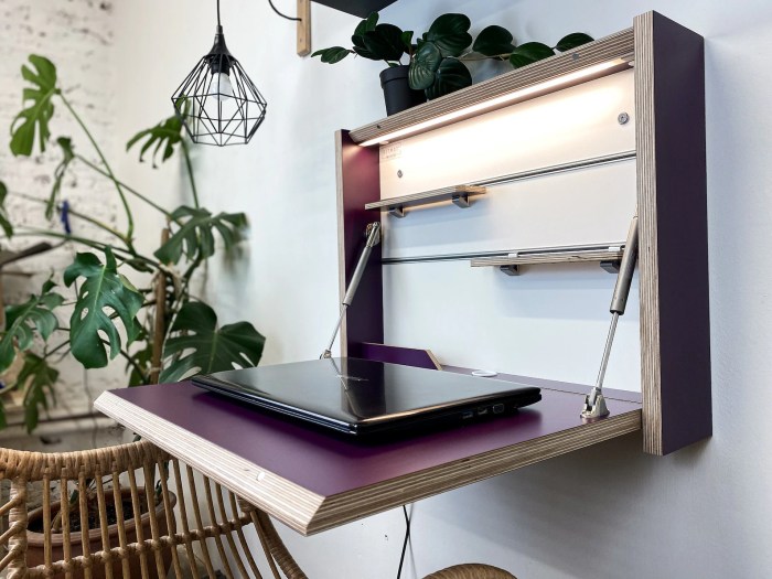 Foldable fold bureau tables