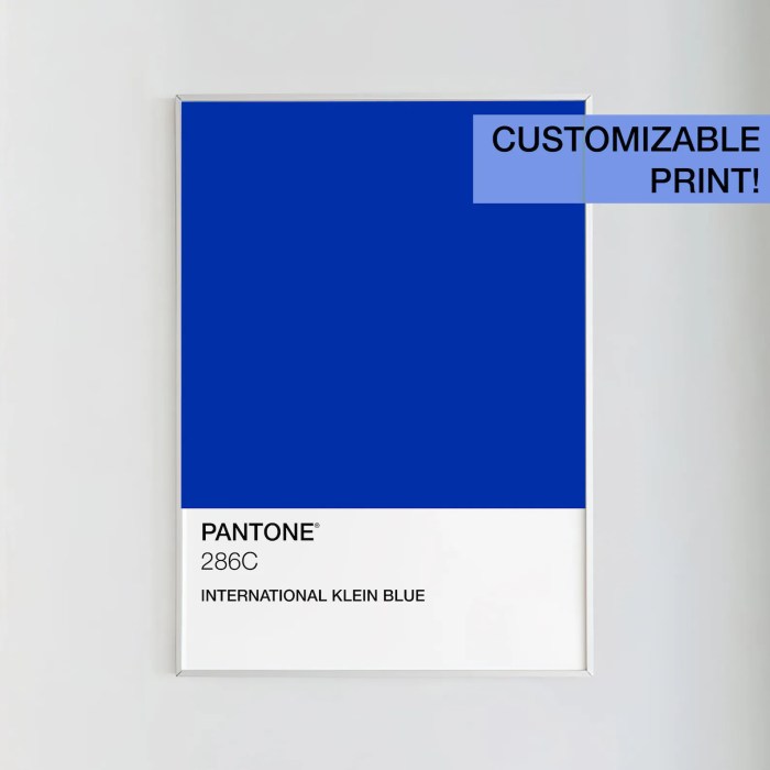 Pantone bleu klein