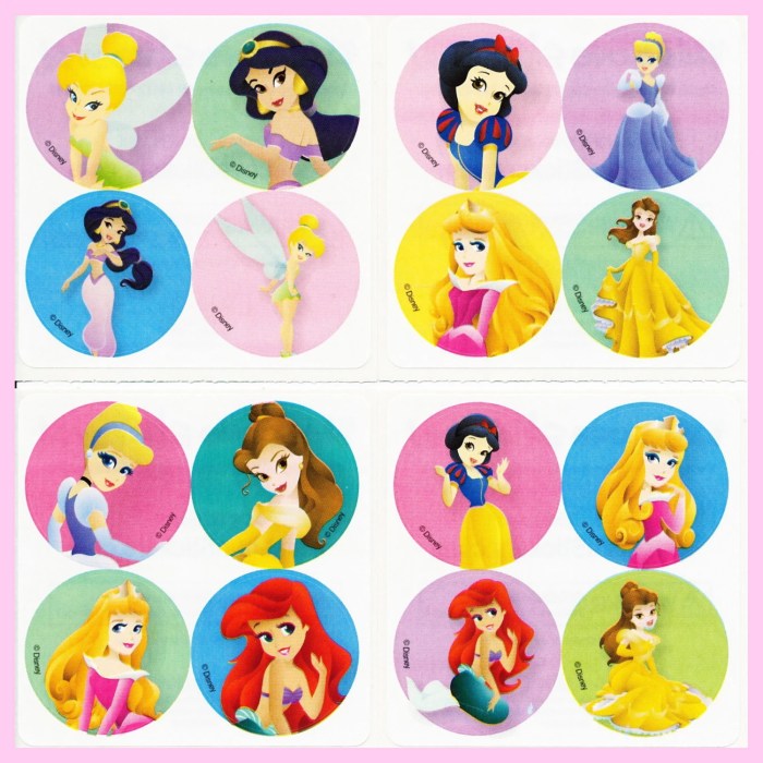 Stickers princesse disney xxl