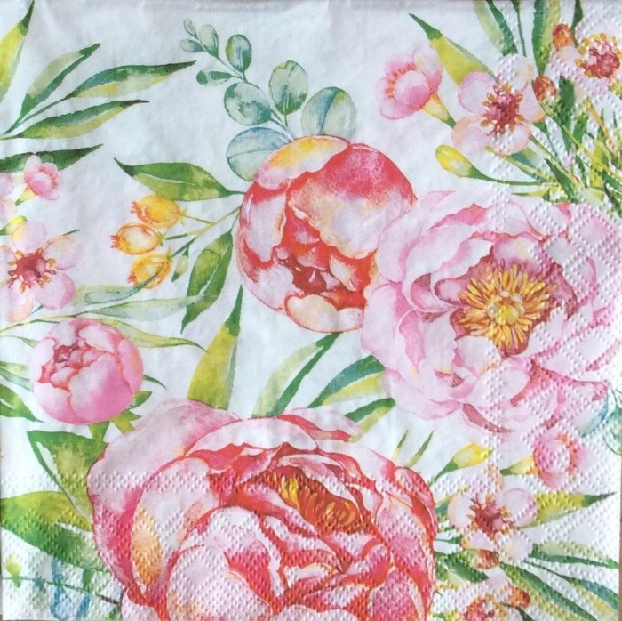 Pliage serviette pivoine