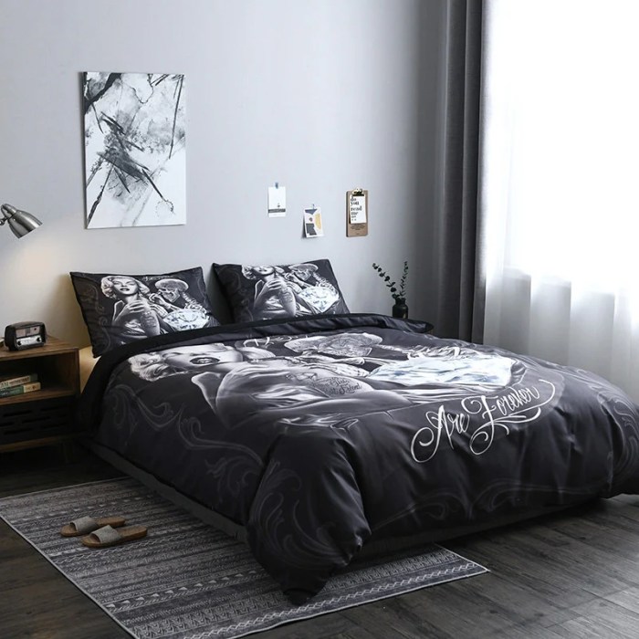 Skull bedding cover duvet sugar comforter