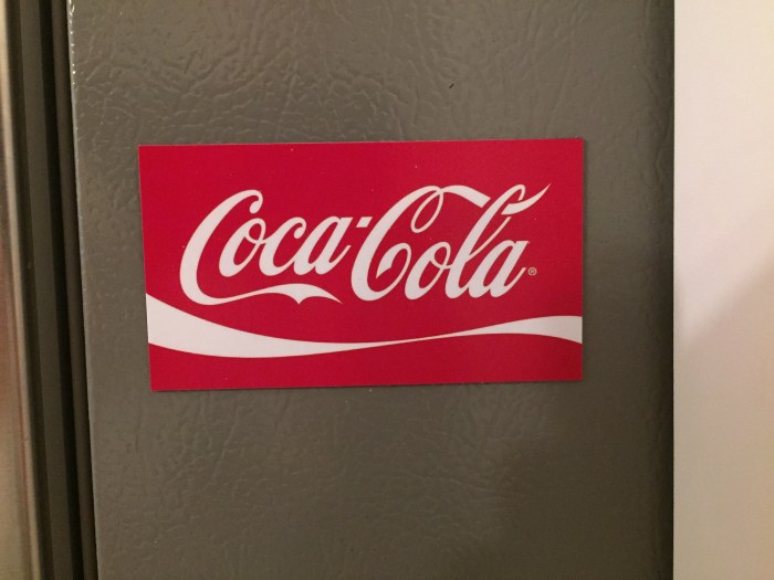 Stickers coca cola pour frigo