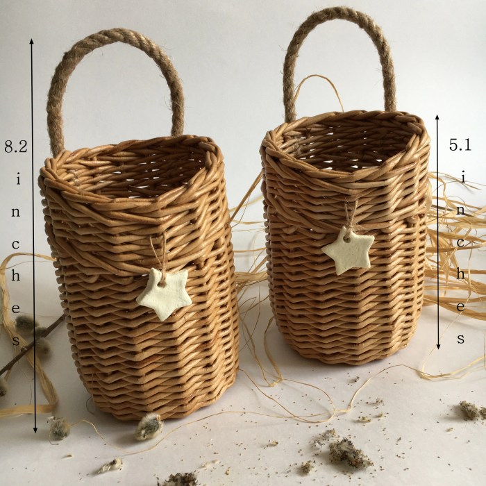 Basket empty gift wicker ribbon notonthehighstreet prestige