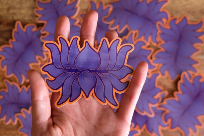 Sticker fleur de lotus