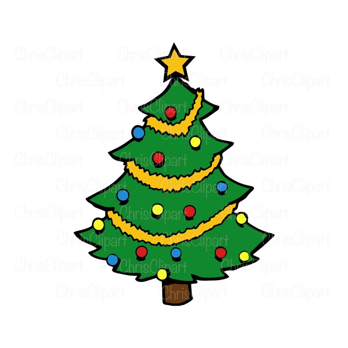 Clipart sapin de noel