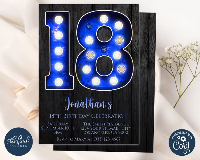 18th birthday invitation template card templates invitations ideas fotojet floral